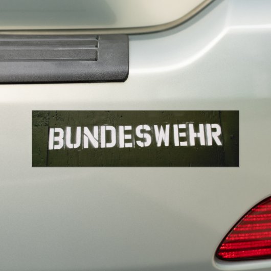 Bundeswehr Bumpersticker (Op auto)