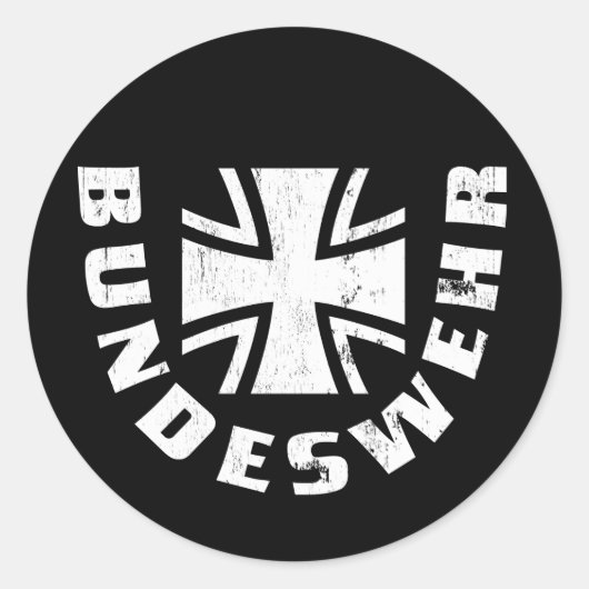 Bundeswehr Deutschland, Luftwaffe, Duitse luchtmac Ronde Sticker (Voorkant)