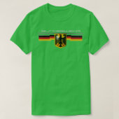 Bundeswehr Duitse adelaar en vlag T-shirt (Design voorkant)