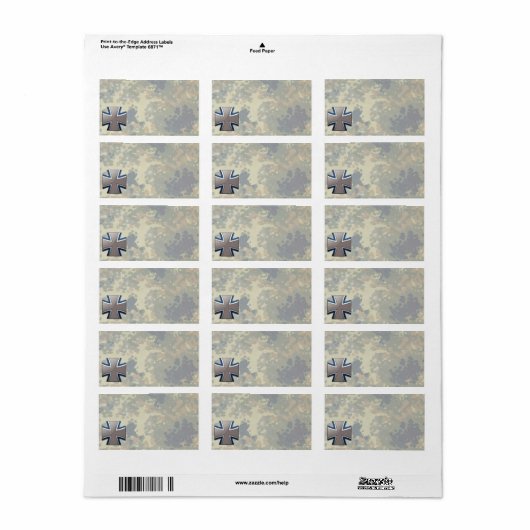 Bundeswehr Etiket (Full Sheet)