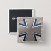 Bundeswehr Vierkante Button 5,1 Cm (Voorkant /achterkant)