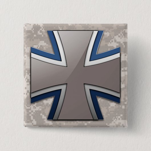 Bundeswehr Vierkante Button 5,1 Cm (Voorkant)
