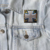 Bundeswehr Vierkante Button 5,1 Cm (In situ)