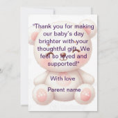 Bundle of Bedankt: de perfecte Baby-bedankkaart Kaart (Achterkant)