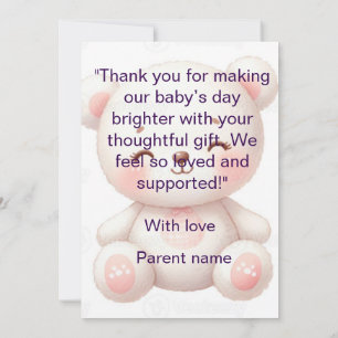 Bundle of Bedankt: de perfecte Baby-bedankkaart Kaart