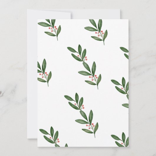 Bundle of Joy Christmas Baby shower Invitation Kaart (Achterkant)