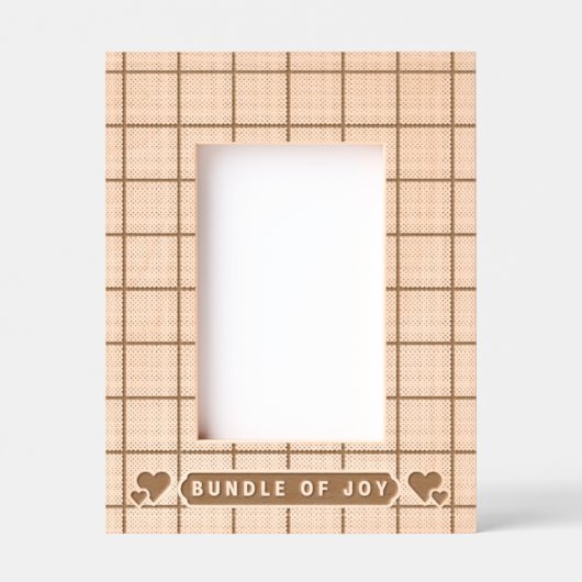 "Bundle of Joy" Custom New Baby Gegraveerde Lijstjes (Voorkant)