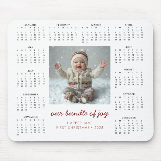 Bundle of Joy Kalender Muismat (Voorkant)