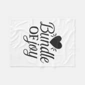 Bundle Of Joy Love Quote Cute Motivation  Fleece Deken (Voorkant (Horizontaal))
