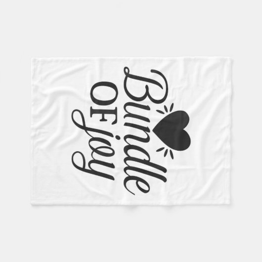 Bundle Of Joy Love Quote Cute Motivation  Fleece Deken (Voorkant (Horizontaal))