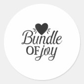 Bundle Of Joy Love Quote Cute Motivation  Ronde Sticker (Voorkant)