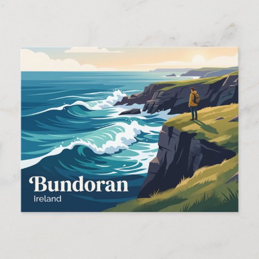 Bundoran Ierland Briefkaart (Voorkant)