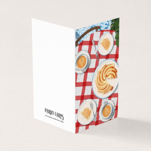 Bundt Cake and Coffee for Two Kaart (Buitenkant)