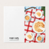 Bundt Cake and Coffee for Two Kaart (Buitenkant ongevouwen)