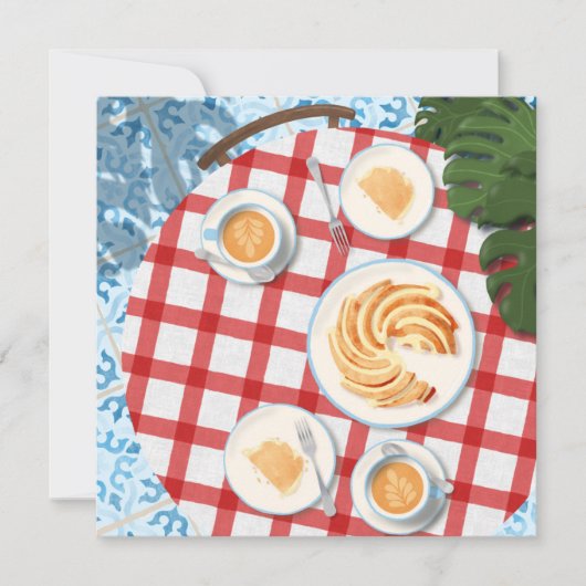 Bundt Cake and Coffee for Two Kaart (Voorkant)