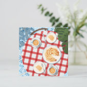 Bundt Cake and Coffee for Two Kaart (Staand voorkant)