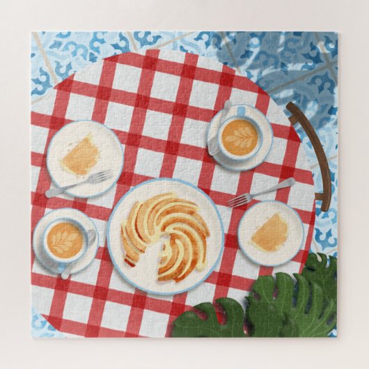 Bundt Cake and Coffee for Two Legpuzzel (Horizontaal)