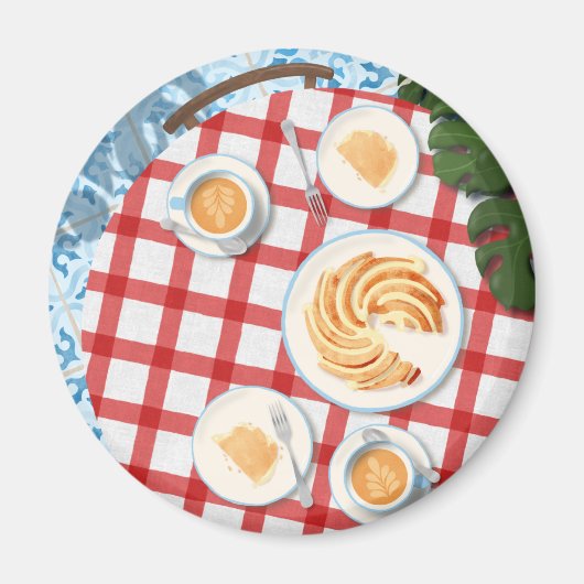Bundt Cake and Coffee for Two Magneet (Voorkant)