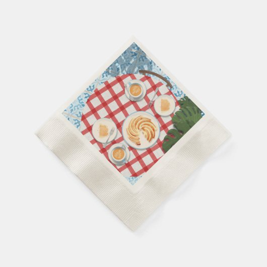 Bundt Cake and Coffee for Two Servet (Hoek)