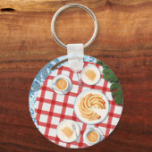 Bundt Cake and Coffee for Two Sleutelhanger (Voorkant)