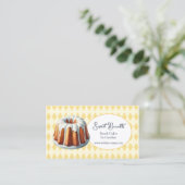 Bundt Cake Bakery Visitekaartje (Staand voorkant)