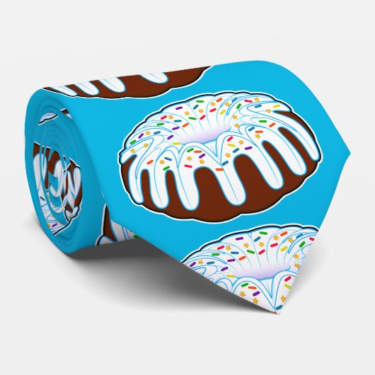 Bundt Cake met Sprinkles Stropdas (Opgerold)