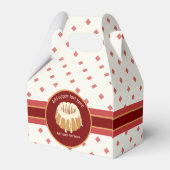 Bundt Mold Bked Sponge - Glazed Ring - uw gebeurte Bedankdoosjes (Achterkant)