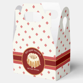 Bundt Mold Bked Sponge - Glazed Ring - uw gebeurte Bedankdoosjes