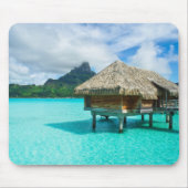 Bungalow, Bora Bora mousepad Muismat (Voorkant)