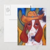 Bungalowart.com Briefkaart Desert Hound (Voorkant / Achterkant)