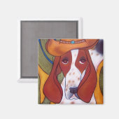 Bungalowart.com Desert Hound Magnet (Voorkant / Achterkant)