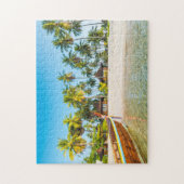 Bungalows op de strand | Ko Mook, Thailand Legpuzzel (Verticaal)