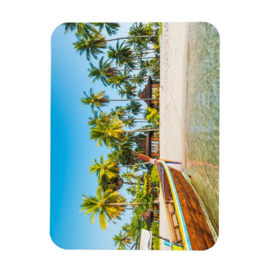 Bungalows op de strand | Ko Mook, Thailand Magneet (Verticaal)