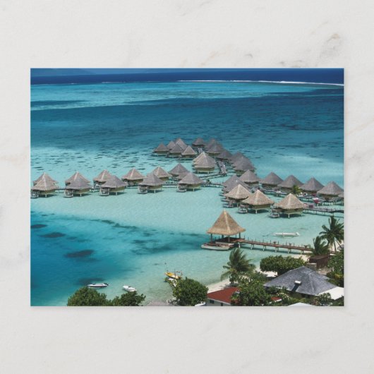 Bungalows van Beachcomber Hotel Briefkaart (Voorkant)