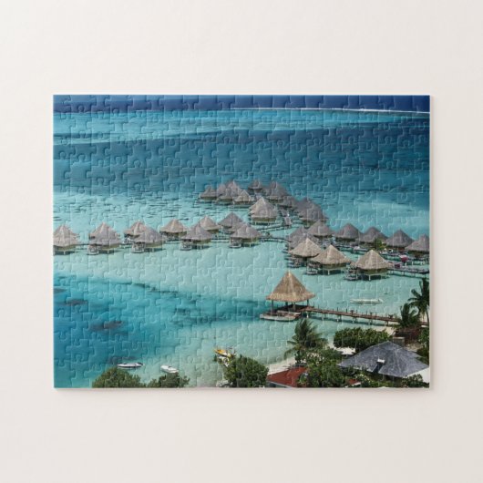 Bungalows van Beachcomber Hotel Legpuzzel (Horizontaal)