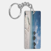 Bungalows van het strand Motu Toopua Sleutelhanger (Voorkant Links)