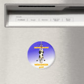 Bungee Jumpin' Wisconsin stijl Magneet (Insitu (Vaatwasser))