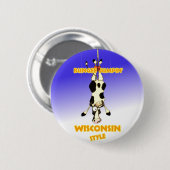 Bungee Jumpin' Wisconsin style Ronde Button 5,7 Cm (Voorkant /achterkant)