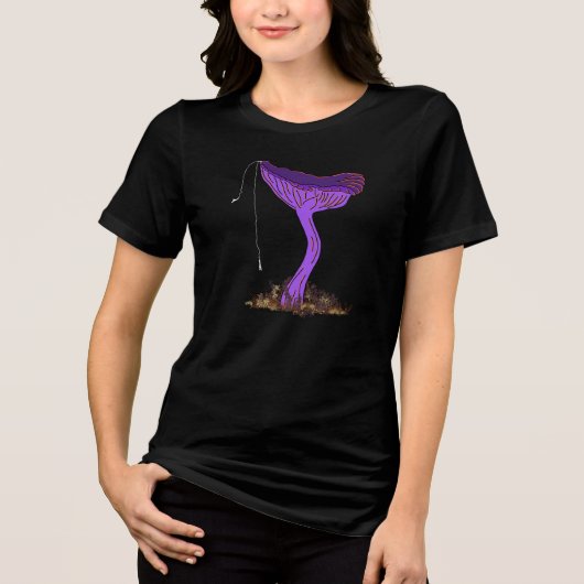 Bungee Jumping Amethyst Deceiver Mushroom Tri-Blend Shirt (Voorkant)