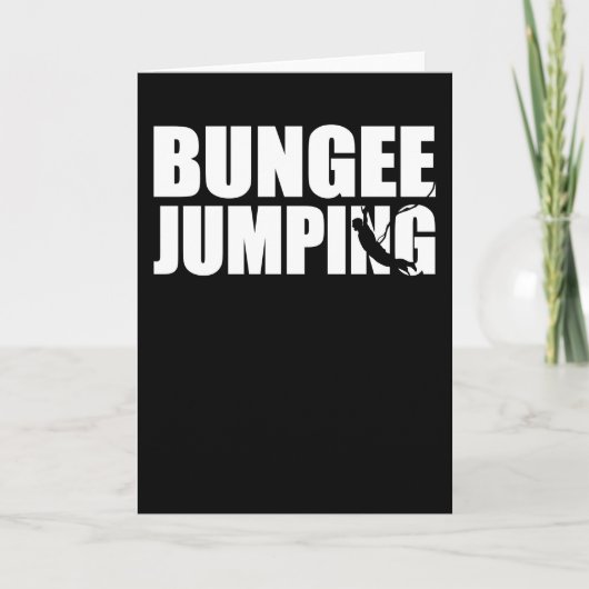 Bungee Jumping Bungy Jump Gift Kaart (Voorkant)
