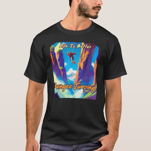 Bungee Jumping Extreme Adventure T-shirt (Voorkant)