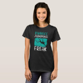 Bungee Jumping Freak Adrenaline Bungee Jumper T-shirt (Voorkant volledig)