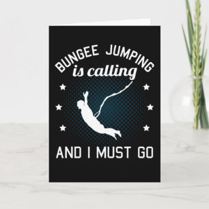 Bungee Jumping Funny Gezegde Bungy Jumping Gift Kaart