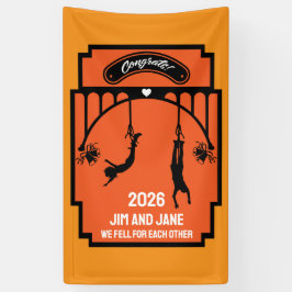 Bungee Jumping huwelijkscadeau Spandoek