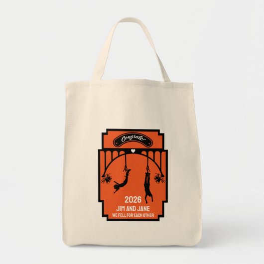 Bungee Jumping huwelijkscadeau Tote Bag (Voorkant)