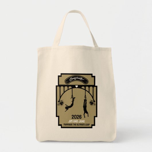 Bungee Jumping huwelijkscadeau Tote Bag (Voorkant)
