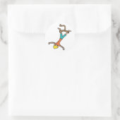 Bungee Jumping Ronde Sticker (Tas)