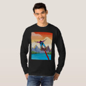 Bungee Jumping Sprong Naar Vrijheid T-shirt (Voorkant volledig)