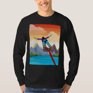 Bungee Jumping Sprong Naar Vrijheid T-shirt
