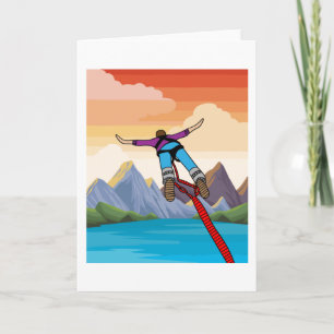 Bungee springen naar de vrijheid kaart